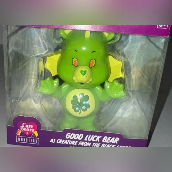 Care Bears Good Luck Bear as Creature from the Black Lagoon 4.5 inch Bobblehead - Picture 9 of 9